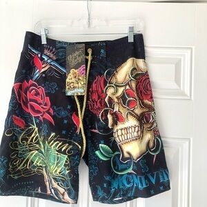CHRISTIAN AUDIGIER MEN’S SKULL SWIM TRUNK